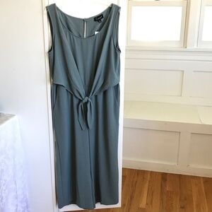 CONNECTED APPAREL Jumpsuit Romper Wide Leg‎ Cropped Sleeveless Green Size 12
